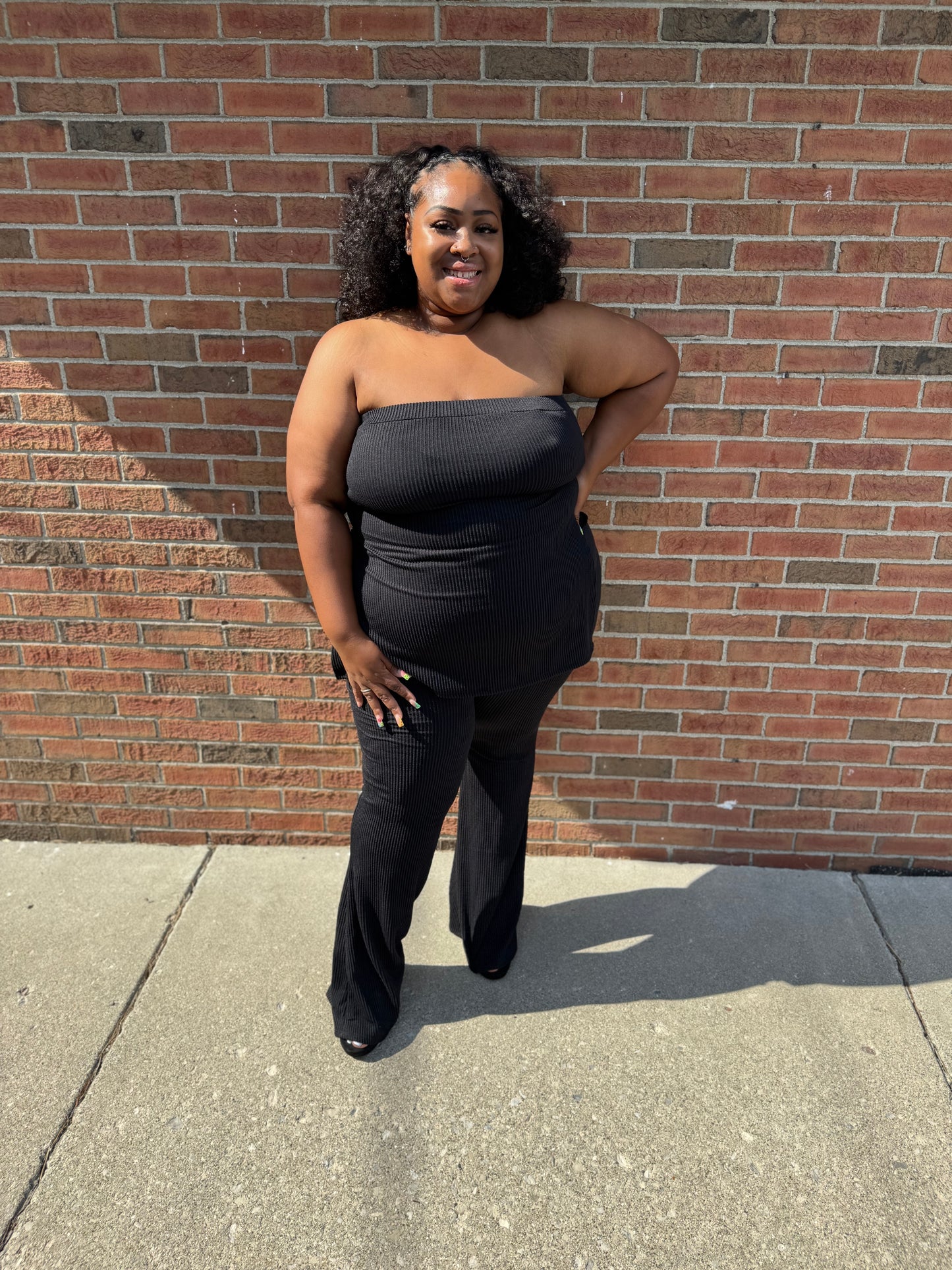 Ribbed Black Set