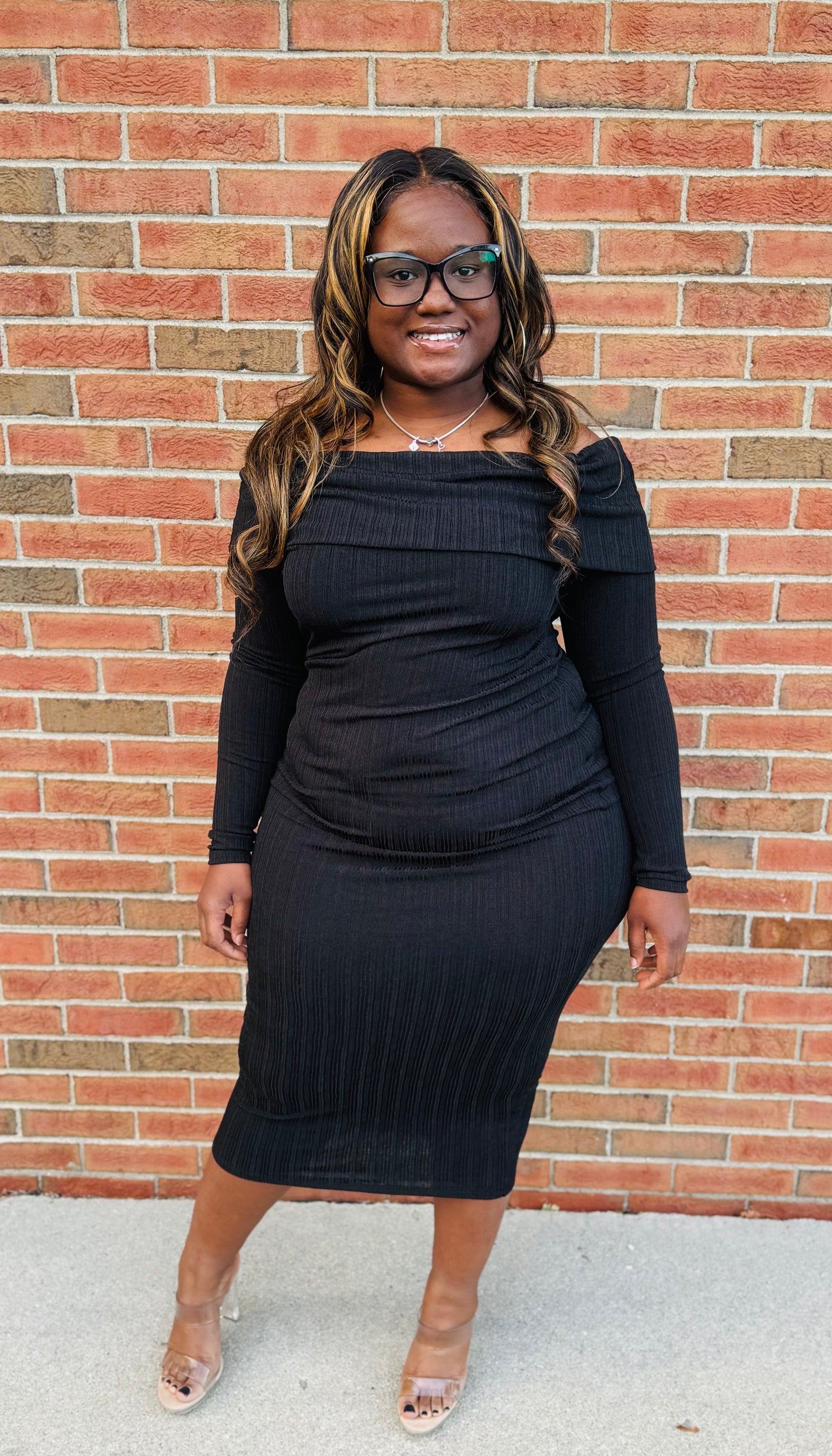 Black Off Shoulder Dress