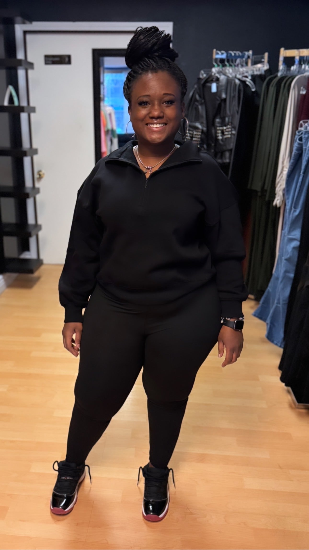 Zip Set (Black) – CurvyGirlsMatterBoutiqueLLC