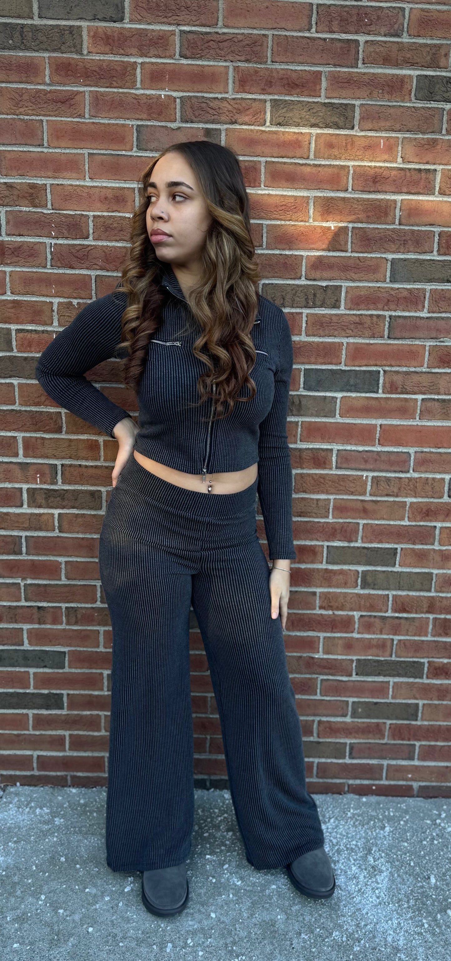 Ribbed Set (Black)