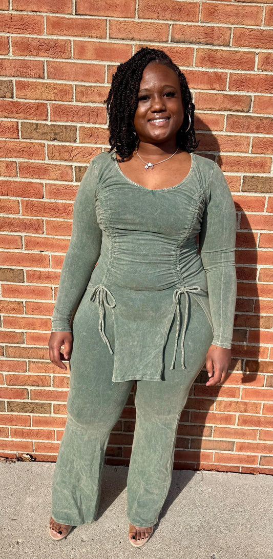 Olive Mineral Washed Set